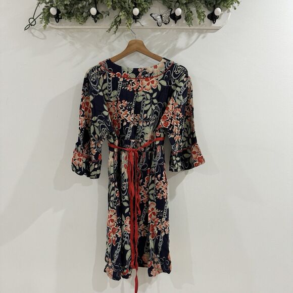 Lucky Brand Vintage Y2K Inspired Floral Boho Mini Dress Small AT - Picture 4 of 4